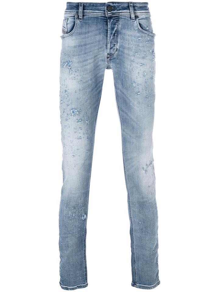 Diesel - Sleenker Skinny Jeans - Men - Cotton/polyester/spandex/elastane - 30/32, Blue, Cotton/polyester/spandex/elastane