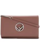 Fendi Logo Clutch Bag - Nude & Neutrals