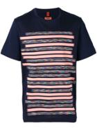 Missoni Stripe Print Front T-shirt - Blue
