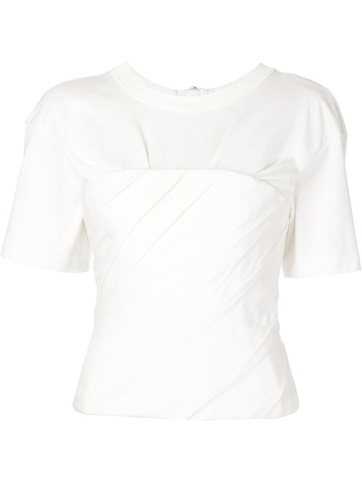 Alexander Wang Draped Bustier T-shirt - White