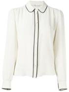 Red Valentino Contrasting Piped Trim Shirt