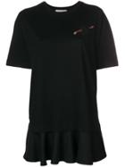 Valentino Embellished Heart T-shirt - Black