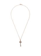 Tiffany & Co 18kt Rose Gold Tiffany Keys Fleur De Lis Diamond Key