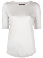 Luisa Cerano - Classic T-shirt - Women - Viscose - 44, Grey, Viscose