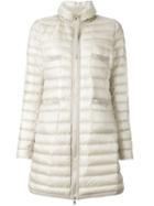 Moncler 'bogue' Padded Coat, Women's, Size: 4, Nude/neutrals, Polyamide/feather Down
