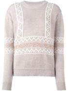 Chinti And Parker Star Intarsia Sweater, Women's, Size: Xs, Nude/neutrals, Merino