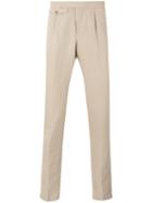Incotex - Classic Tapered Trousers - Men - Cotton/linen/flax - 54, Nude/neutrals, Cotton/linen/flax