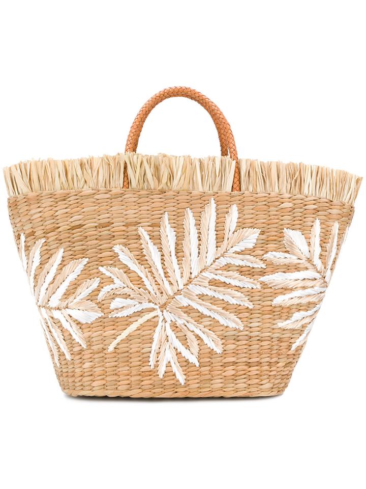 Aranaz Water Hyacinth Basket Bag - Nude & Neutrals
