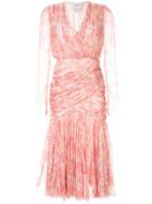 Giambattista Valli Silk Floral Dress - Pink