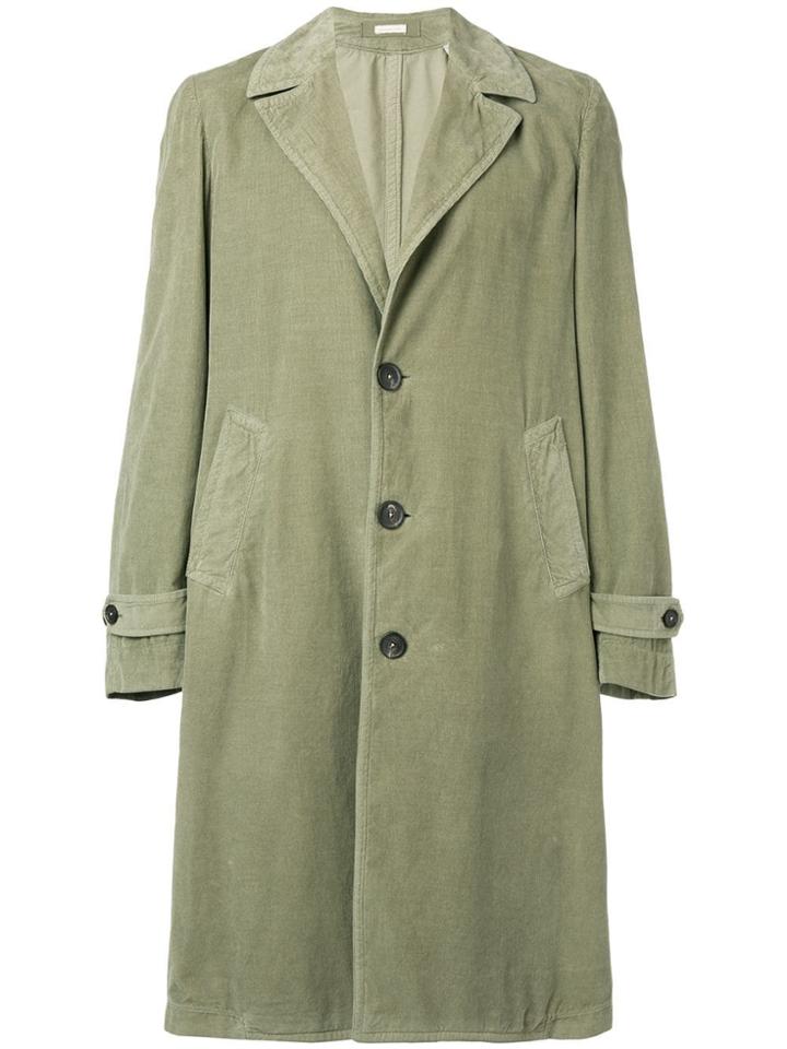 Massimo Alba Single-breasted Overcoat - Green