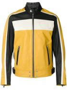 Diesel Colour-block Zipped Jacket - Yellow & Orange