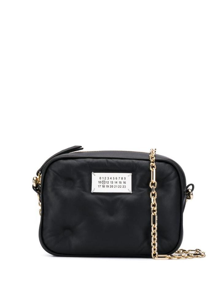 Maison Margiela Logo Patch Crossbody Bag - Black