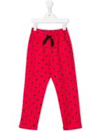 Kenzo Kids Eye Print Trousers, Girl's, Size: 8 Yrs, Pink/purple