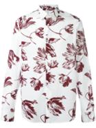 Marni Floral Print Shirt, Men's, Size: 44, White, Cotton