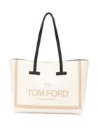 Tom Ford Logo Print Shopper - Neutrals