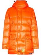 R13 X Brumal Hooded Puffer Coat - Orange