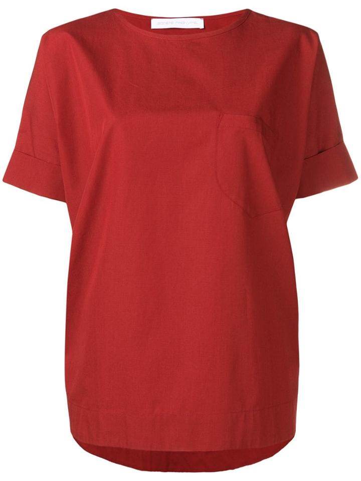 Société Anonyme Red Oversized T-shirt