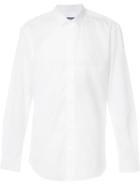Ports 1961 Panelled Button Shirt, Men's, Size: 52, White, Cotton