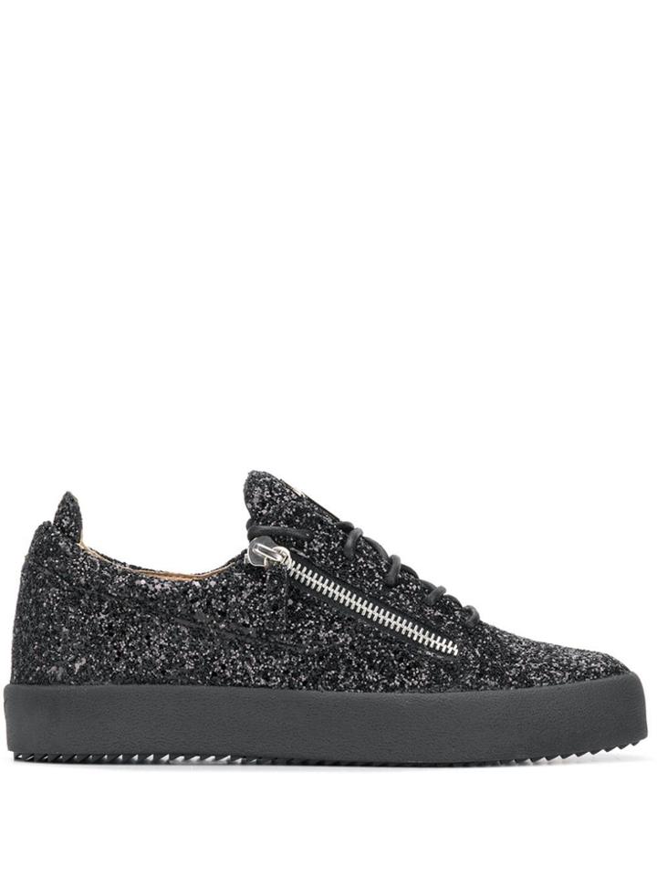 Giuseppe Zanotti Frankie Sequin Sneakers - Black
