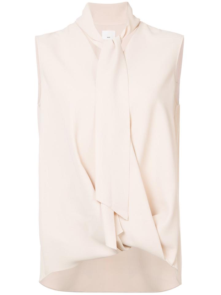 Kuho Sleeve-less Wrap Vest - Pink & Purple