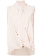 Kuho Sleeve-less Wrap Vest - Pink & Purple