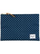 Herschel Supply Co. Polka Dots Clutch, Adult Unisex, Blue, Polyester