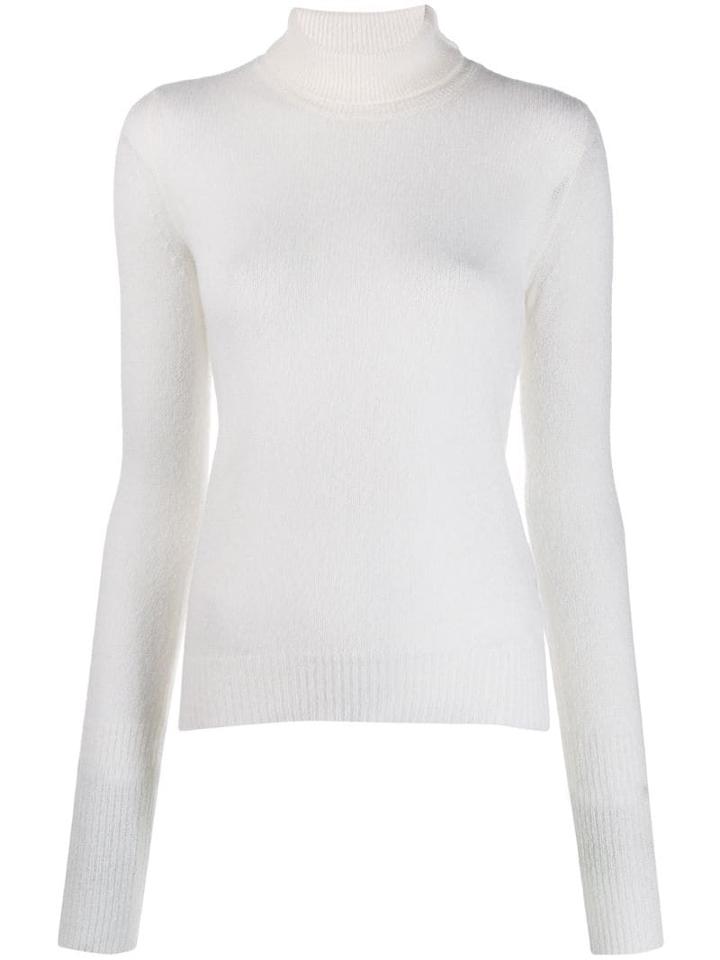 Andrea Ya'aqov Plain Turtleneck Jumper - White