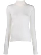 Andrea Ya'aqov Plain Turtleneck Jumper - White