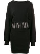 Rta Long-sleeve Fitted Dress - Black