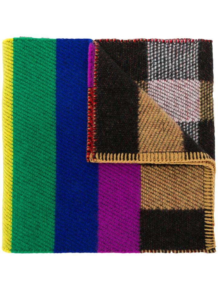 Burberry Colour Block Scarf - Nude & Neutrals