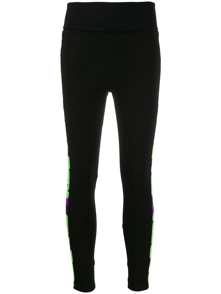 Gcds Logo Tape Leggings - Black