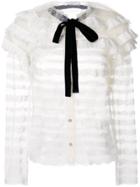 Philosophy Di Lorenzo Serafini Tie-neck Ruffled Blouse - White