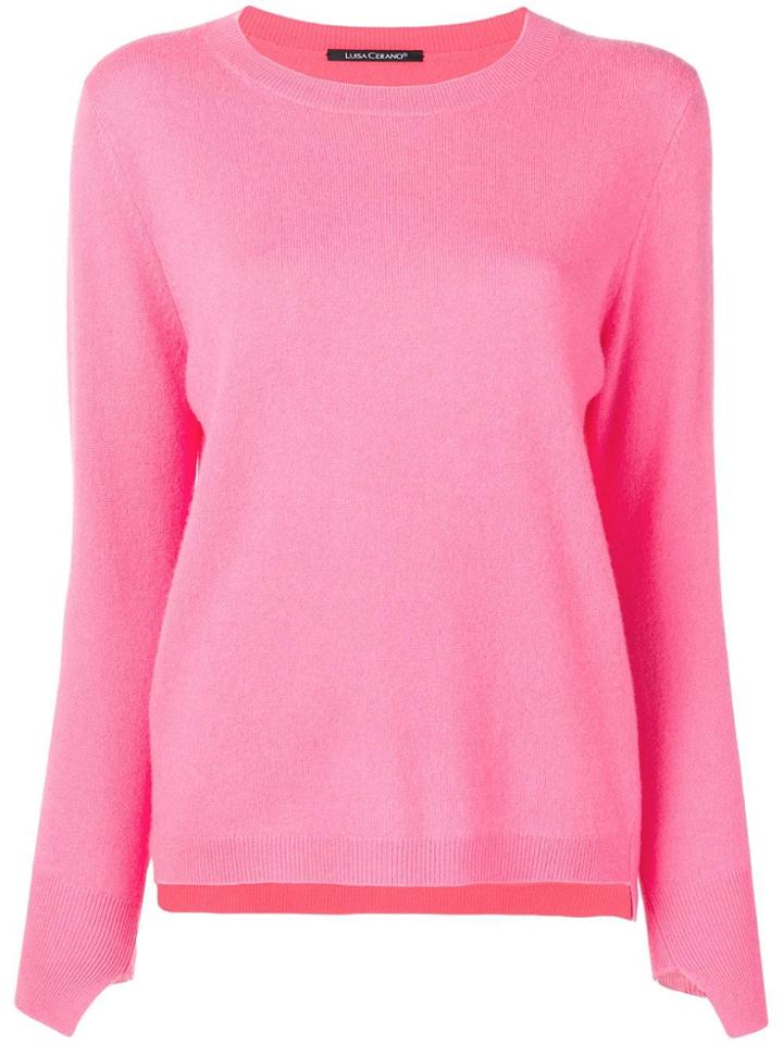Luisa Cerano Knitted Jumper - Pink