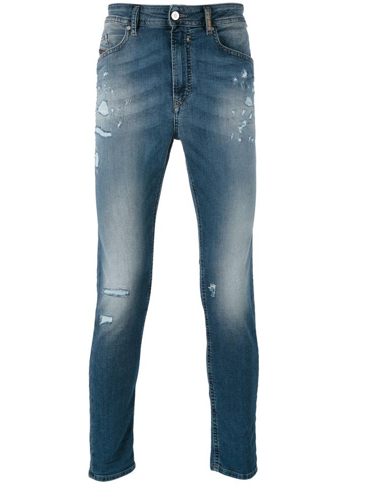Diesel - Slim-fit Jeans - Men - Cotton/polyester/spandex/elastane - 32, Blue, Cotton/polyester/spandex/elastane