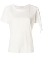 Jw Anderson Embellished Sleeve T-shirt - Neutrals