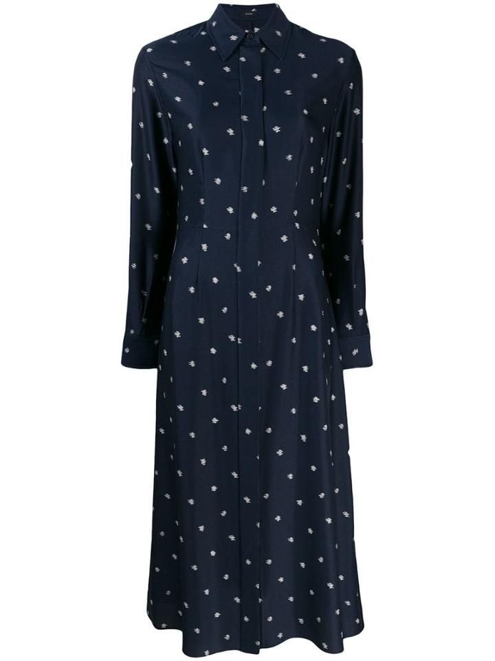 Joseph Abstract Print Shirt Dress - Blue