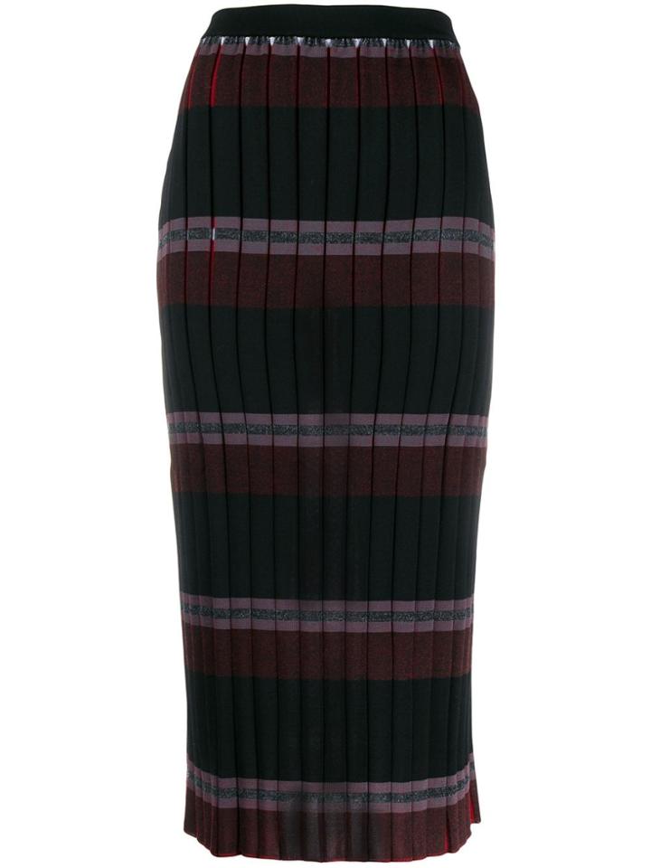 Marni Pleated Knitted Skirt - Black