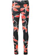 The Upside Floral-print Leggings - Black