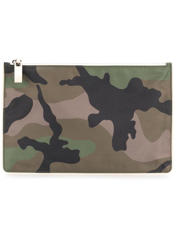 Valentino Valentino Garavani Camuflage Clutch - Green