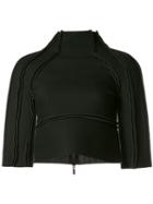 Maticevski - Cropped Funnel-neck Top - Women - Modal - 8, Black, Modal