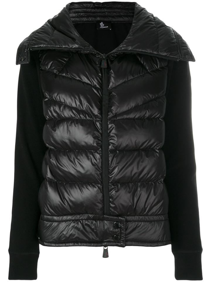 Moncler Grenoble Padded Wide Collar Jacket - Black