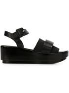 Robert Clergerie Pod Sandals, Women's, Size: 39.5, Black, Leather/rubber