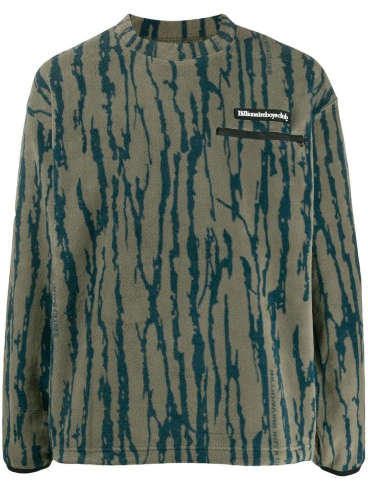 Billionaire Boys Club Stripe Print Sweatshirt - Green