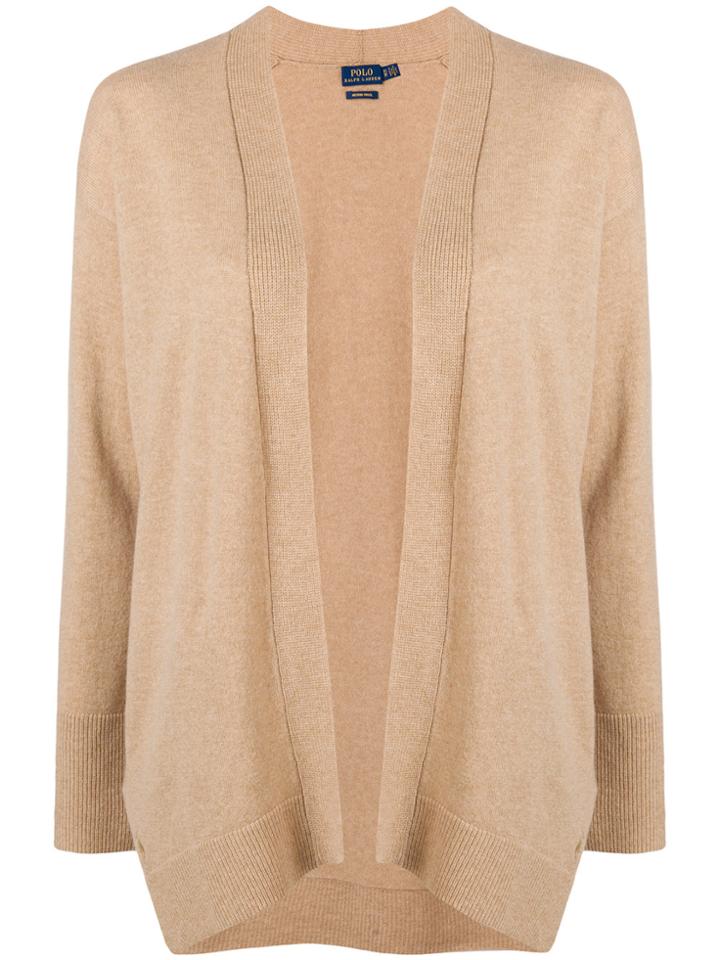 Polo Ralph Lauren Draped Fitted Cardigan - Nude & Neutrals