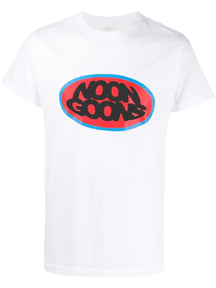 Noon Goons Logo Print Short Sleeve T-shirt - White