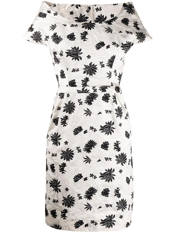 Balenciaga Vintage 2010 Embroidered Dress - White