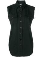 Saint Laurent Denim Vest - Black