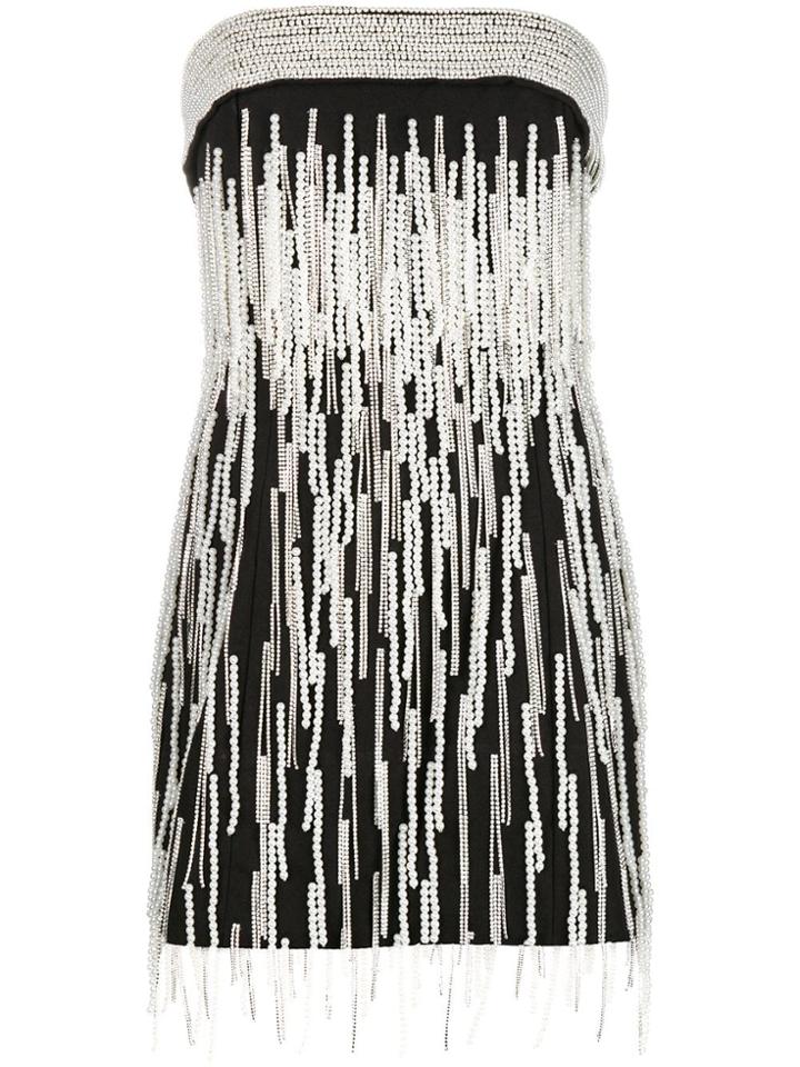Attico Embellished Mini Dress - Black