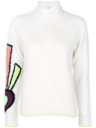 Iceberg Knit Heart Sweater - White