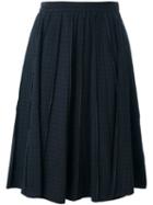 Marc Jacobs Gingham Denim Skirt, Women's, Size: Large, Blue, Cotton
